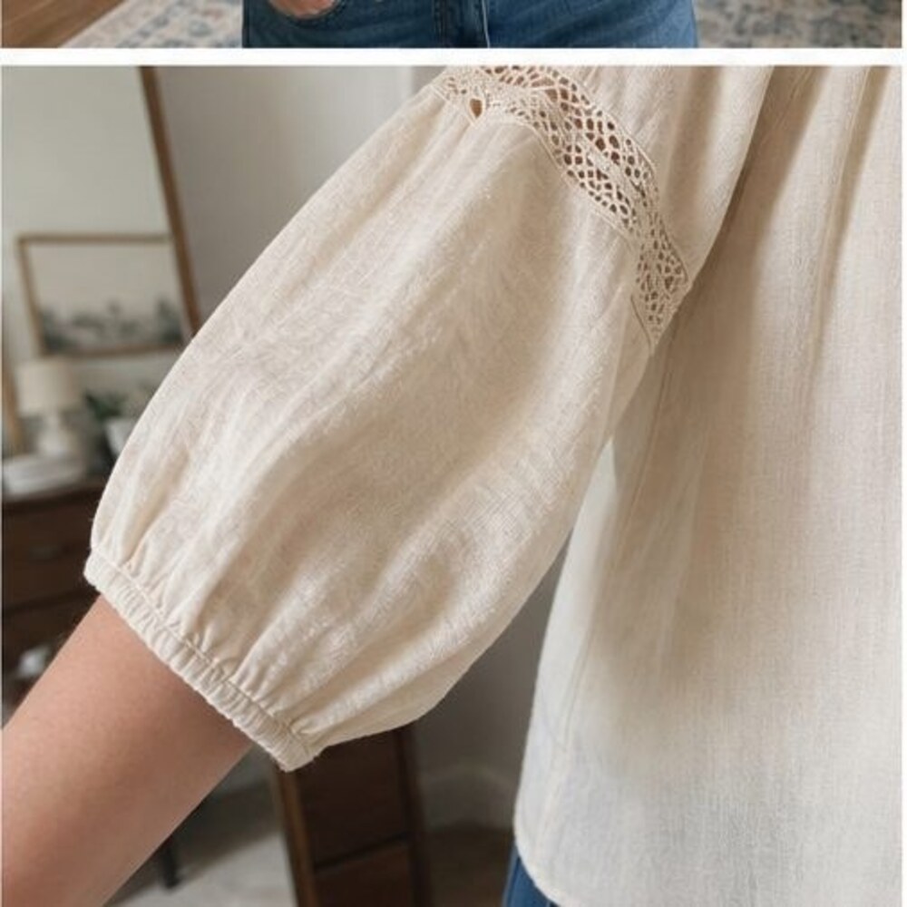 Lilac Ruffle Blouse - Picture 5 of 6